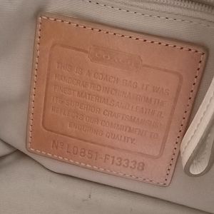 Coach purse yellow colored